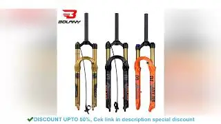 BOLANY Bike Air Fork 27.5/29inch 120mm Travel Oil Air Suspension Lightweight Magnesium Alloy Quick
