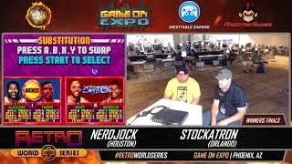 2017 Game On Expo - NBA Jam TE (SNES) - Winners' Finals: NerdJock vs. Stockatron