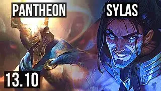 PANTHEON vs SYLAS (MID) | 12/1/2, 68% winrate, Legendary | KR Master | 13.10