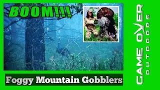 Mountain State strutting gobblers in the fog - fired up turkeys after the Spring thunderstorms.