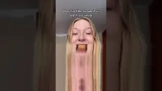 Use this filter to see if your teeth are white TikTok Trend