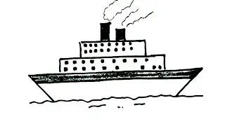 How to draw A Ship- in easy steps for  beginners