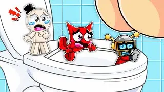Nos Caemos en un INODORO GIGANTE en Roblox! 🚽😱