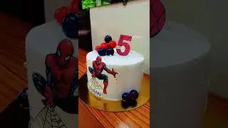 Spider man Theme #cakedecorating#cakedesign #cake #yummy #marvel #spiderman #multiplayer #multiverse