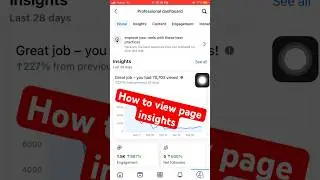 How to view page insights📱✅ #facebook #tipsandtricks #tutorial #howto #insights