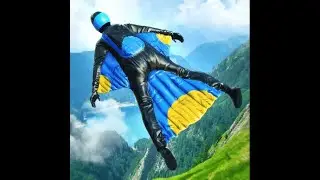 Base Jump Wing Suit Flying