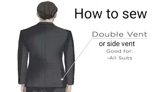 How to sew Double Vent. How to sew Side vent. Paano gumawa ng Side Vent or Double Vent