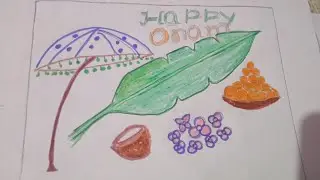 onam drawing easy//how to draw onam festival poster step by step//onam drawing for kids