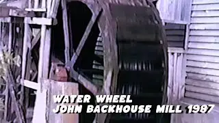 water wheel John Backhouse Mill 1987