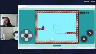 Working on seagull game in MakeCode Arcade!