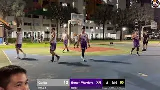 Dano triple double of Bench Warriors and Ash 42 Pts of Ganja. Bench Warriors Vs Ganja #basketball