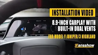Новая модель Y Juniper / 3 Highland Carplay с 8,9-дюймовым дисплеем и встроенными двойными вентил...