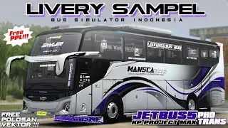 Livery Custom Mod Jetbus5 PHD Trans KP project max || free Polosan vektor dan PPL ‼️ mbois lurd 🔥