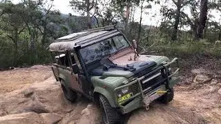 Wheeny Creek , Gees South Arm Fire Trail ,Ex-Army  Landrover Perentie 110
