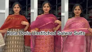 Kota Doria Unstitched Salwar Suits@Eza_fabz 