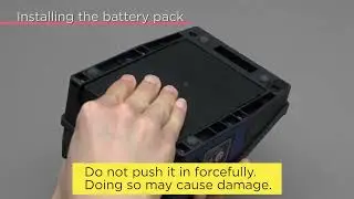 Installing and removing the battery pack (BU-17)