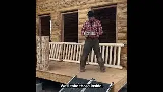Log Cabin Railing Install & Loft Ladder vs. Spiral Staircase Debate