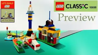 Lego Classic 10698 Lighthouse MOC. Preview Lighthouse from Lego 10698. Minimalism & Lego Classic.