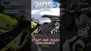 RIDE 5 CRASH IN START ENDURANCE RACE MAMMAMIA CHE BOTTO !! #ride5 #startrace #crash