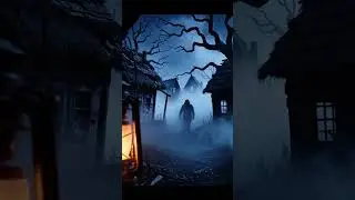 A haunted village at night  with abandoned huts  #horror #terrifyingtales