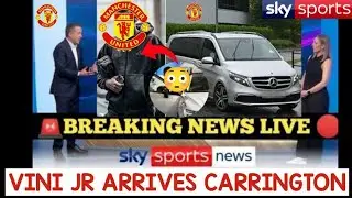 VINI JR ARRIVES MAN UNITED TRAINING GROUND! SENSATIONAL JANUARY TRANSFER! SKY SPORTS NEWS REPORTS!