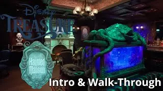 NEW Haunted Mansion Parlor Walk-Through & Intro | Disney Treasure | Disney Cruise Line