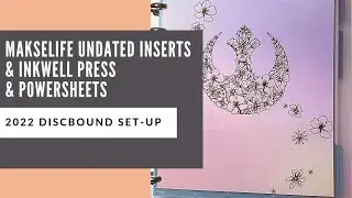 MakseLife Undated 6 Month and Daily A5 Inserts & Inkwell Press (with Powersheets) Discbound Set-up