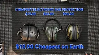 Western Safety noise canceling electronic ear protection. Cheapest on Earth.