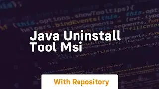 java uninstall tool msi