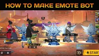 HOW TO MAKE EMOTE BOT 🔥🗿 | USE ALL EMOTES IN FREE FIRE 😎 | EMOTE BOT | 100 Lavel EMOTE 🤯 