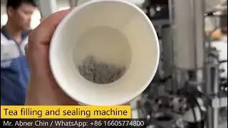 Fully automatic paper cup filling and sealing machine with filter for instant tea cup