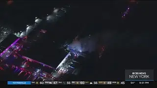 Crews battling large fire at Pepsi facility in Piscataway, New Jersey