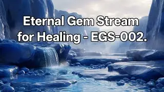 4K Sapphire Stream for Deep Healing & Restorative Energy | Healing Water Sound &ndash; EGS-002