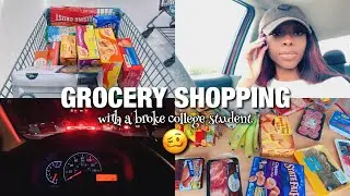 come grocery shopping with me (broke college student edition lol)
