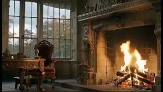 THE WAITING ROOM AT SILVERMERE HALL - CANTORIN SOFT MUSIC AND FIREPLACE AMBIENT SOUNDS