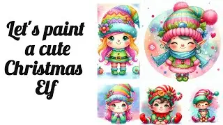 Cute Little Christmas Elf Paint Along #wandalive #thefoilingrocklady #paintedrocks #rockart #art