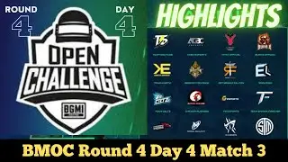 BMOC Round 4 Day 4 Match 3 Highlights | TSM  Domination🔥 #bgmi #bmoc