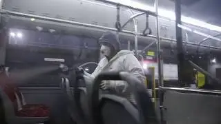 Kielce. MPK. Dezynfekcja autobusu (18.03.2020)