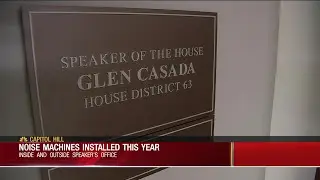 Noise machines installed inside & outside House Speaker's office