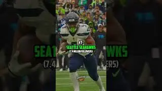 NFL Teams With The Most Social Media Followers #shorts