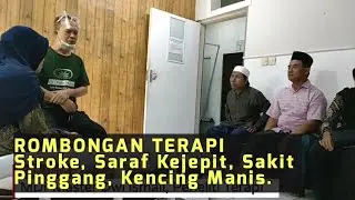ROMBONGAN TERAPI SAKIT STROKE, SYARAF KEJEPIT, pinggang kaki panas. Riwayat kencing manis.