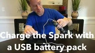 DJI Spark - charge it with a USB battery pack