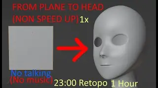 How to make a head in blender (no  talking, no speed up, no music) 1 hour