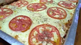 PIZZA DE PÃO DE FORMA NO FORNO - MUSSARELA -  PRESUNTO - Receitas da Nizinha
