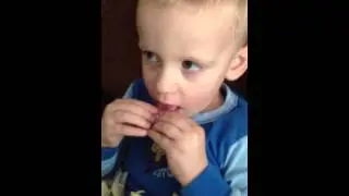 Baby eats Warhead