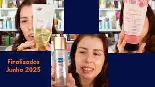 Finalizados de junho 2025!  Produtos que  usei at&eacute; o final: Dove, Natura, Ada  Tina, Ri&ocirc; Skinlab