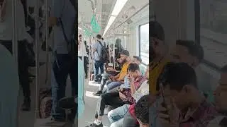 Reality of metro in Noida - Aqua line #metro #delhivlog #delhimetro #delhi #travel