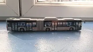 MAGNIFIQUE MAQUETTE D'UN MERCEDES BENS CITARO GC2 NGT LIGNE L4 LINÉO DU RÉSEAU TISSEO TOULOUSE
