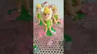 TINKER BELL DE BISCUIT #biscuit #biscuitando #fadas #tinkerbell #ensinar #lembrancinhas #aniversario