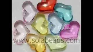 Plastic Acrylic Open Hollow Heart Shaped Bead Frame Beads